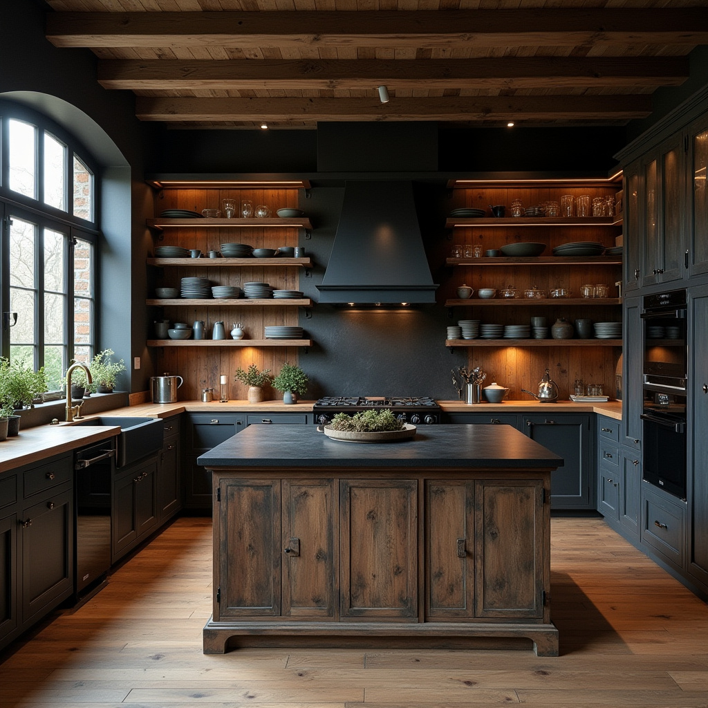 Dark Rustic Kitchen 2