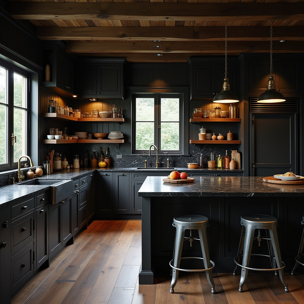 Dark Rustic Kitchen 22