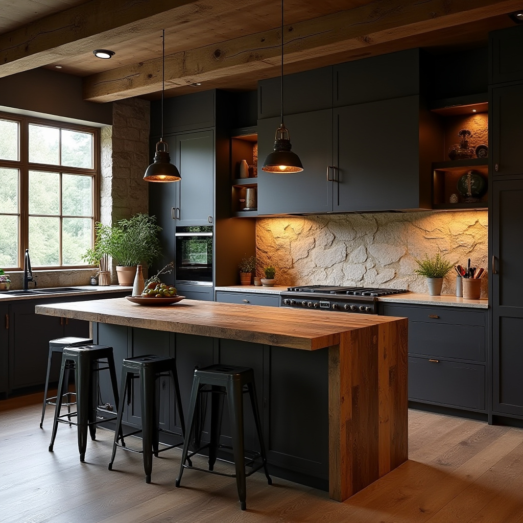 Dark Rustic Kitchen 23