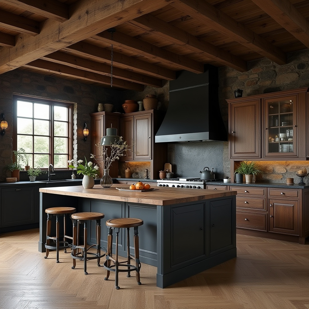 Dark Rustic Kitchen 24