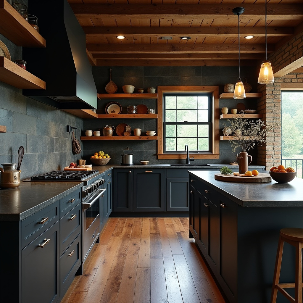 Dark Rustic Kitchen 26