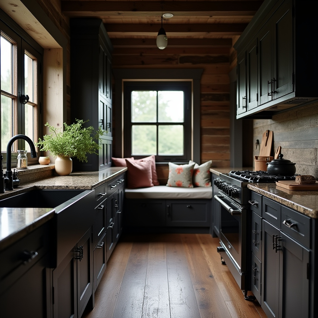 Dark Rustic Kitchen 6