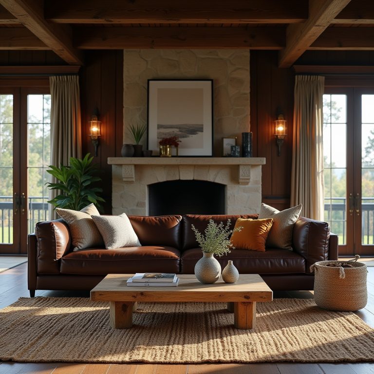 Dark Rustic Living Room 1