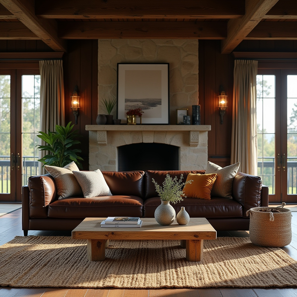 Dark Rustic Living Room 1