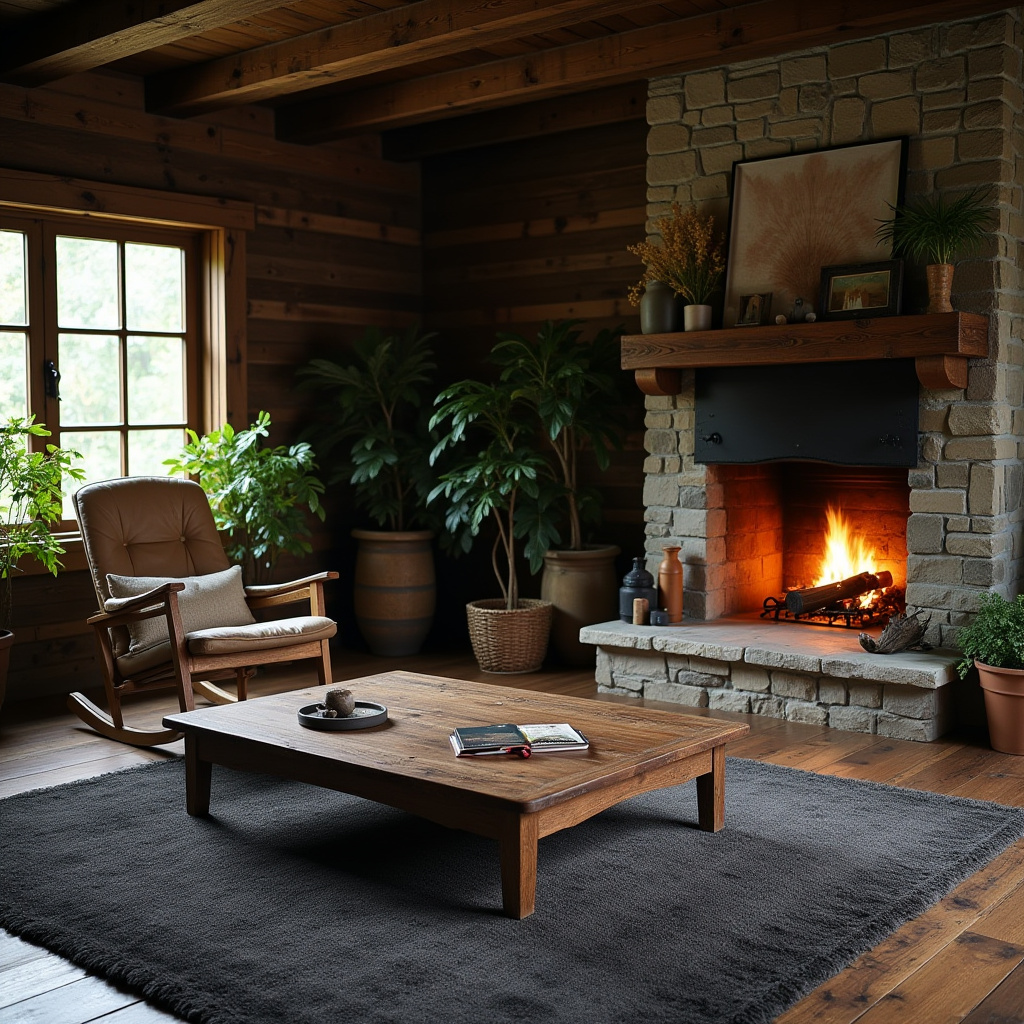 Dark Rustic Living Room 2