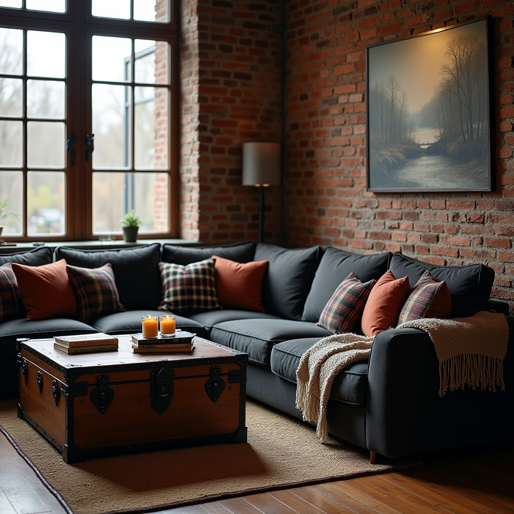 Dark Rustic Living Room 3