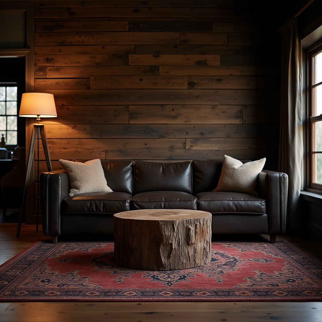Dark Rustic Living Room 4