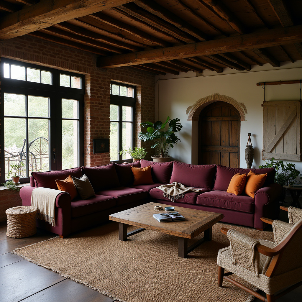 Dark Rustic Living Room 8