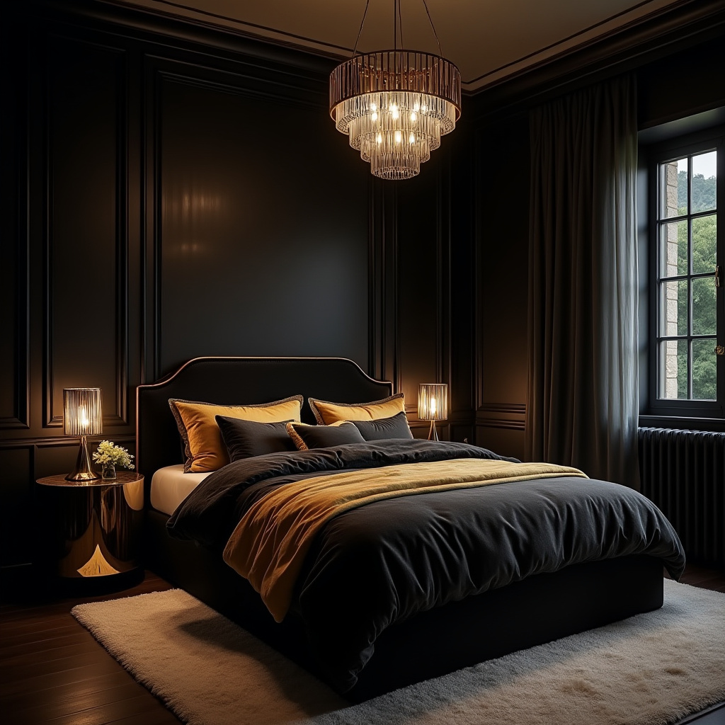 Dark Small Bedroom 10