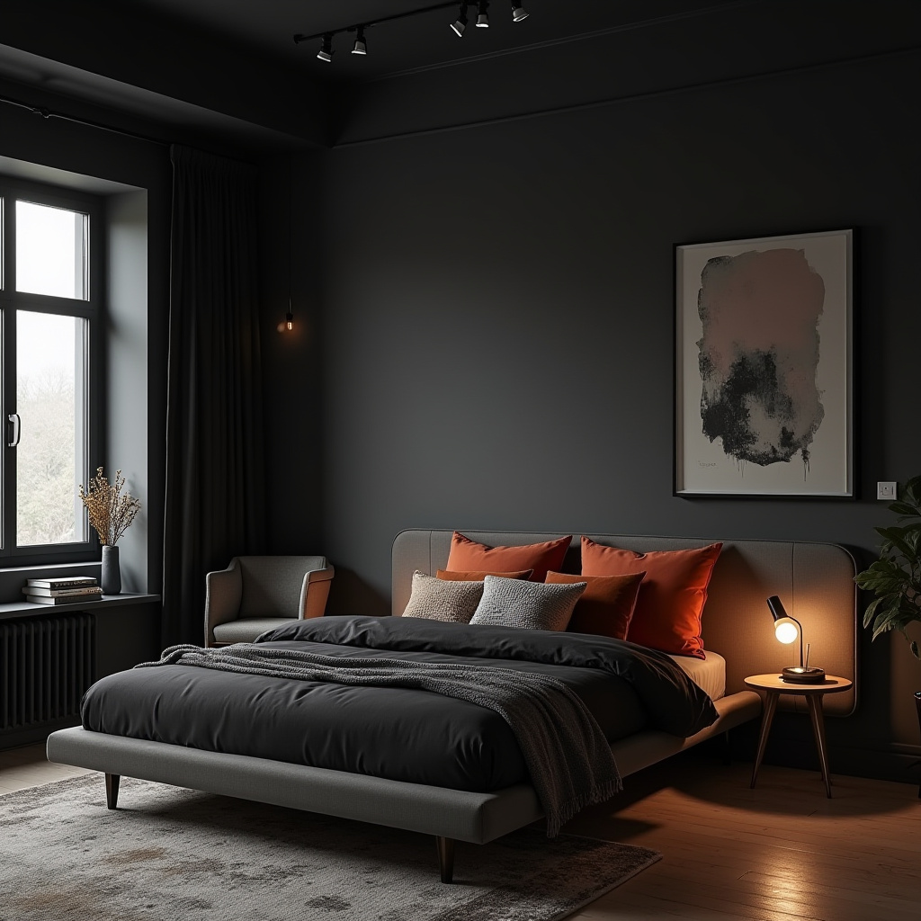 Dark Small Bedroom 14