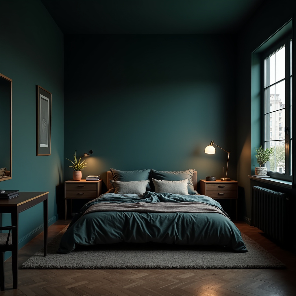 Dark Small Bedroom 15