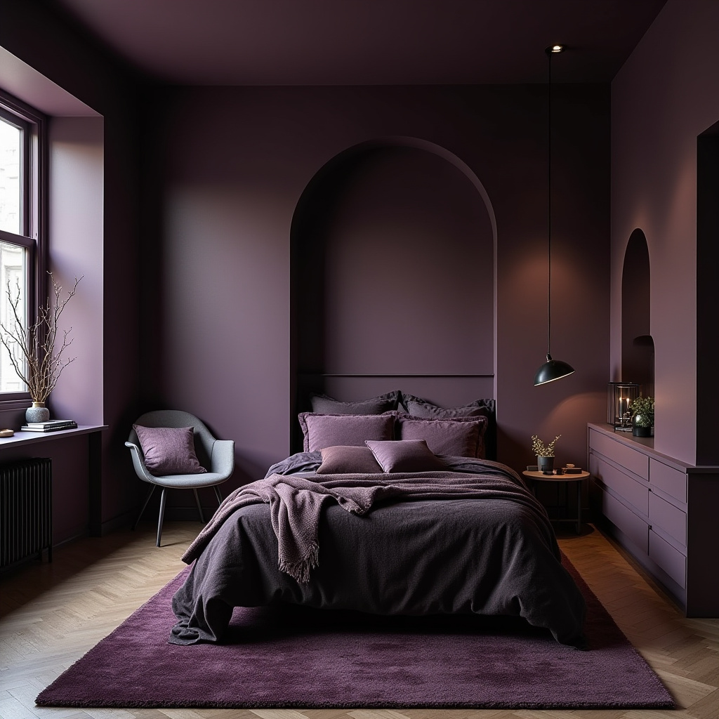 Dark Small Bedroom 19