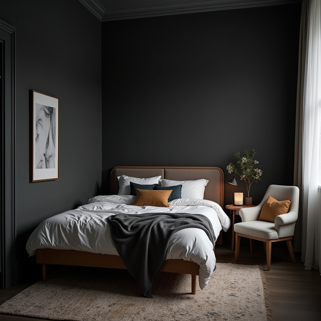 Dark Small Bedroom 21