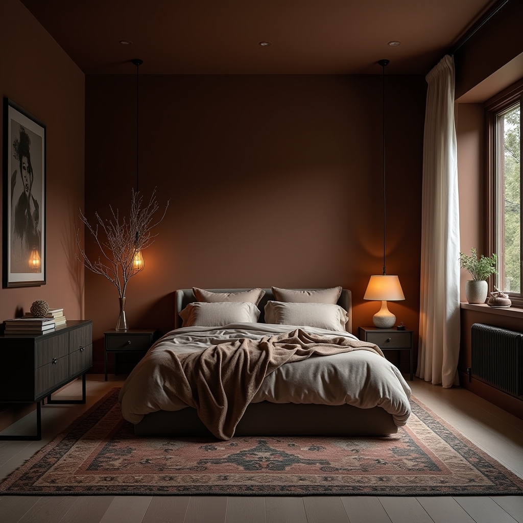 Dark Small Bedroom 22