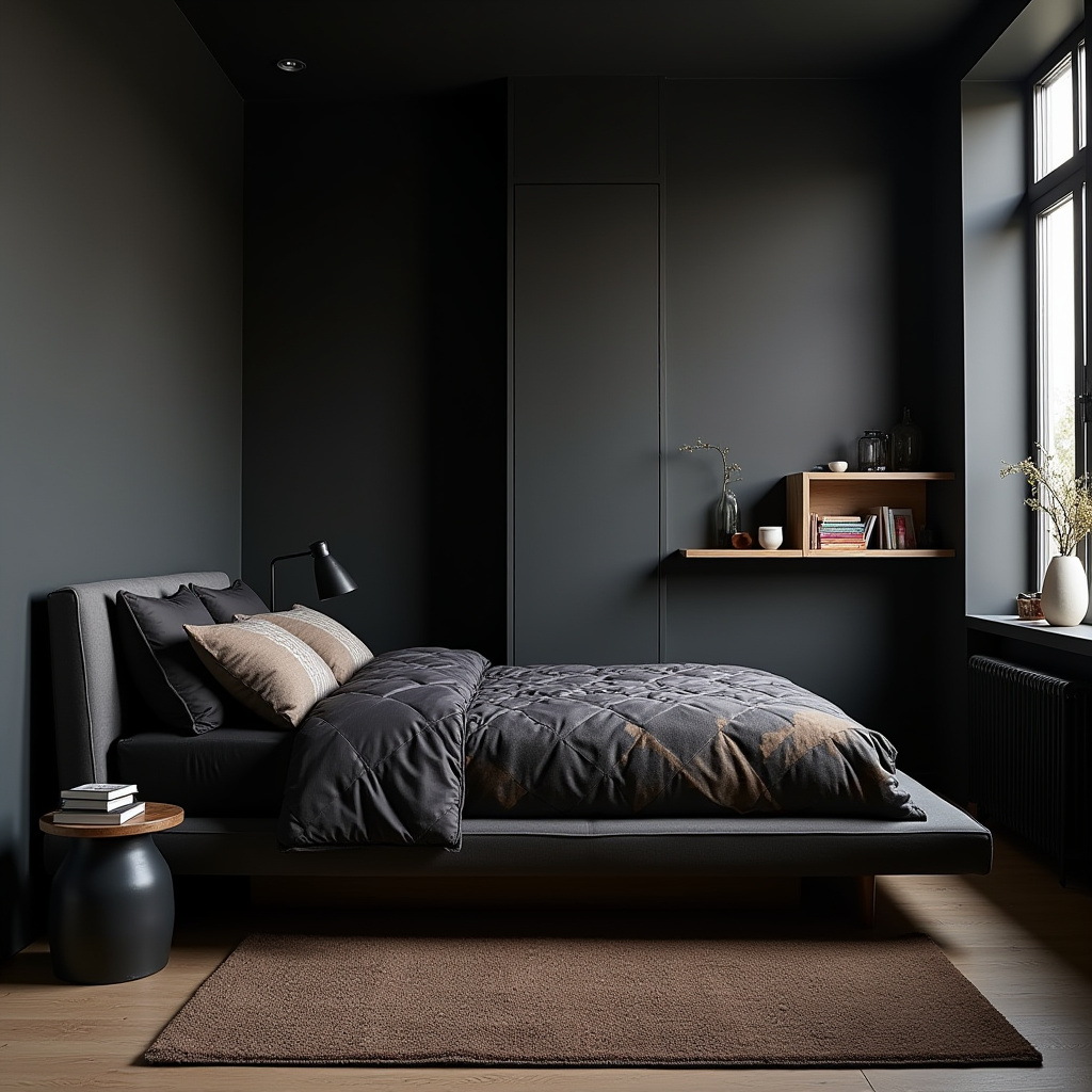Dark Small Bedroom 23
