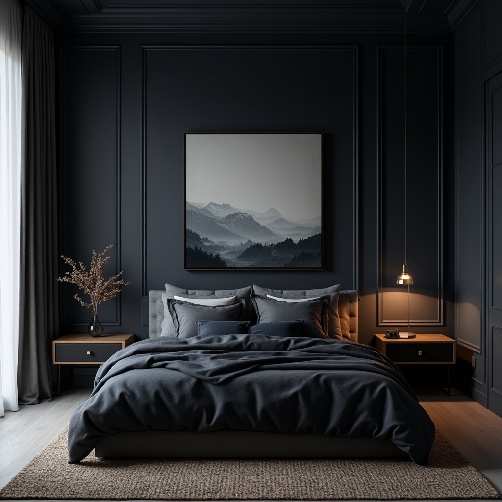 Dark Small Bedroom 24