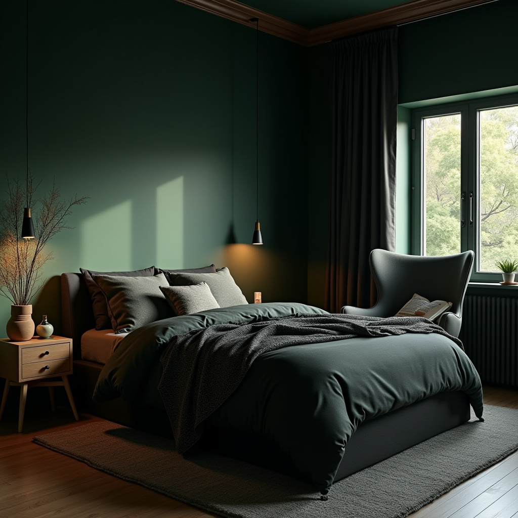 Dark Small Bedroom 26