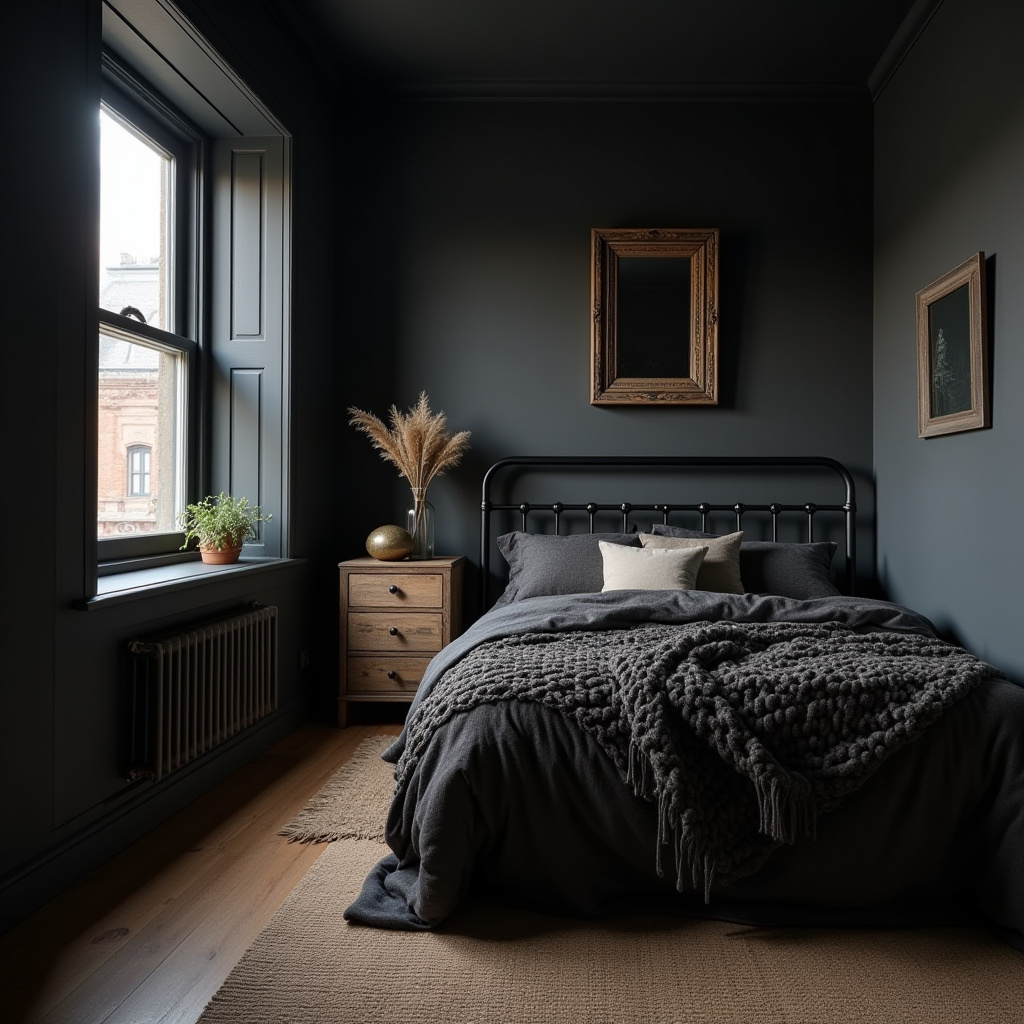 Dark Small Bedroom 6