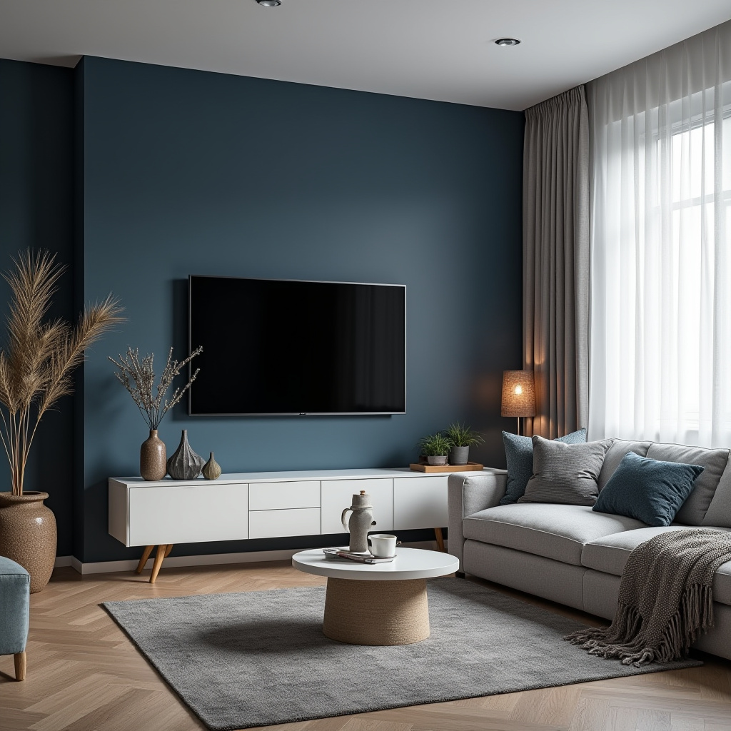 Dark Tv Wall Living Room 28