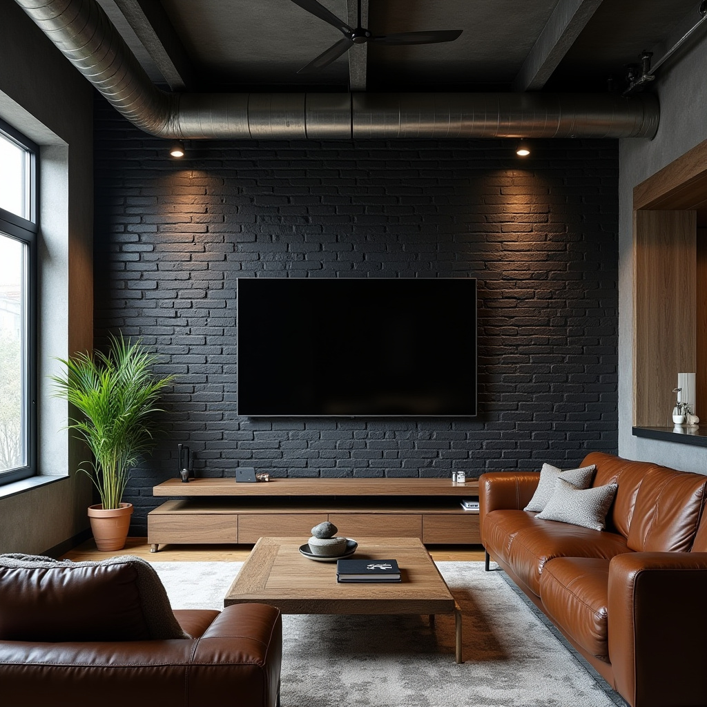 Dark Tv Wall Living Room 4