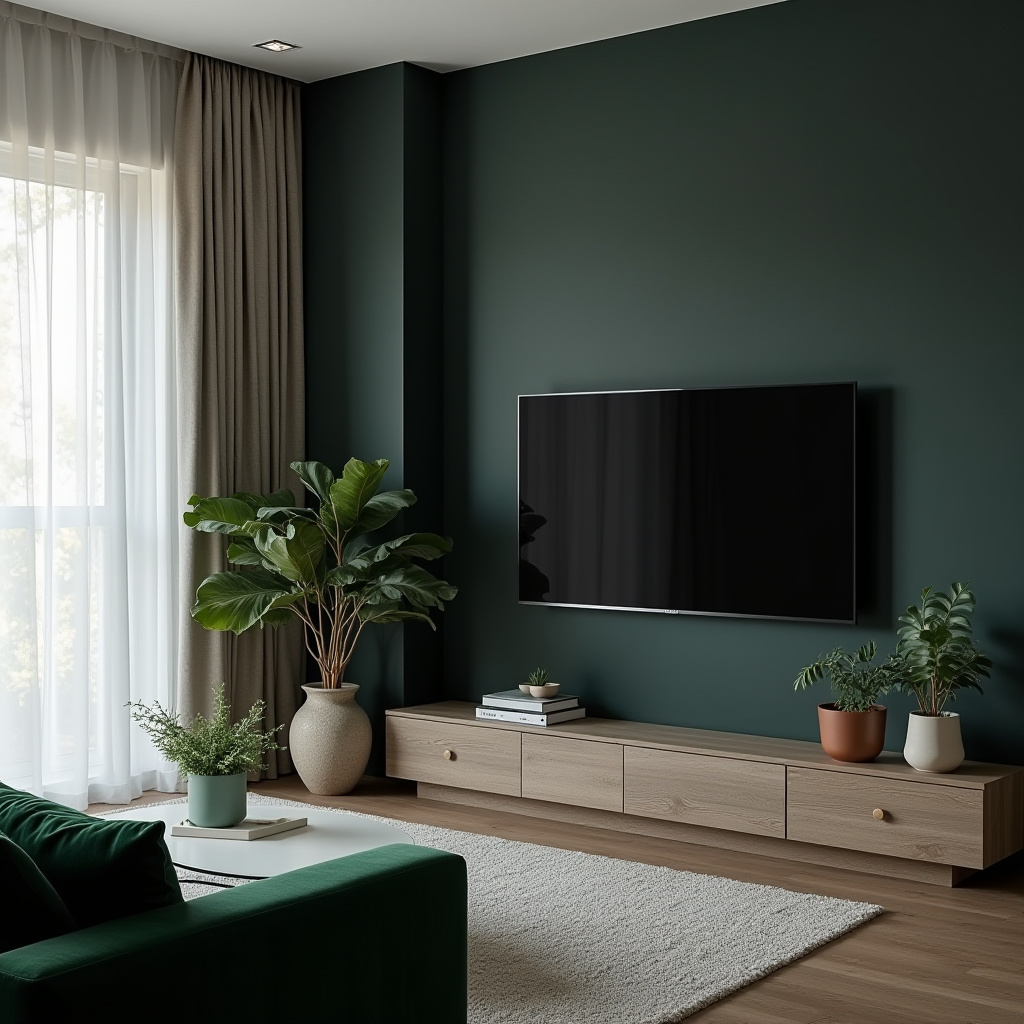 Dark Tv Wall Living Room 5