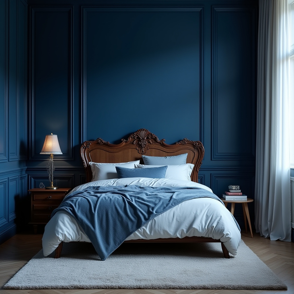 Deep Blue Bedroom 10
