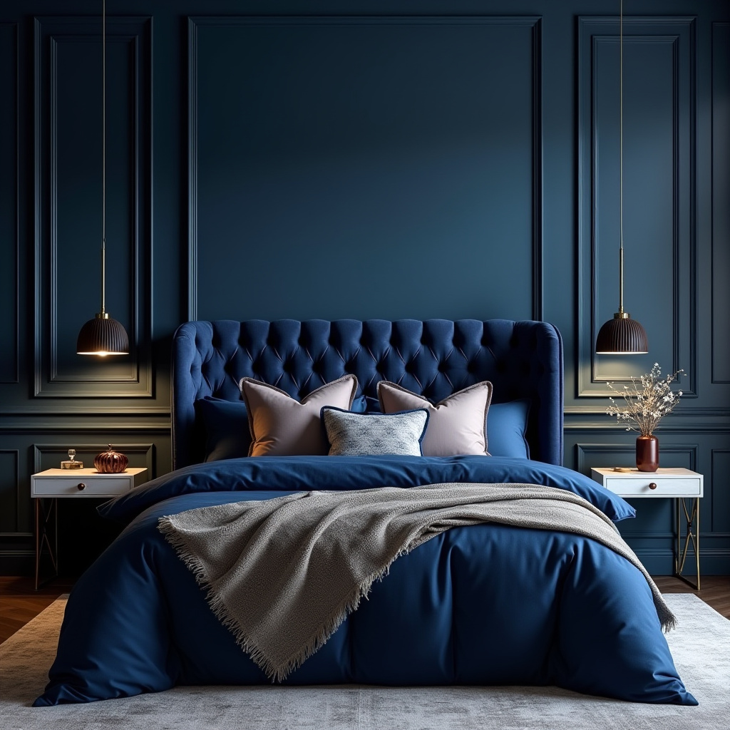 Deep Blue Bedroom 11