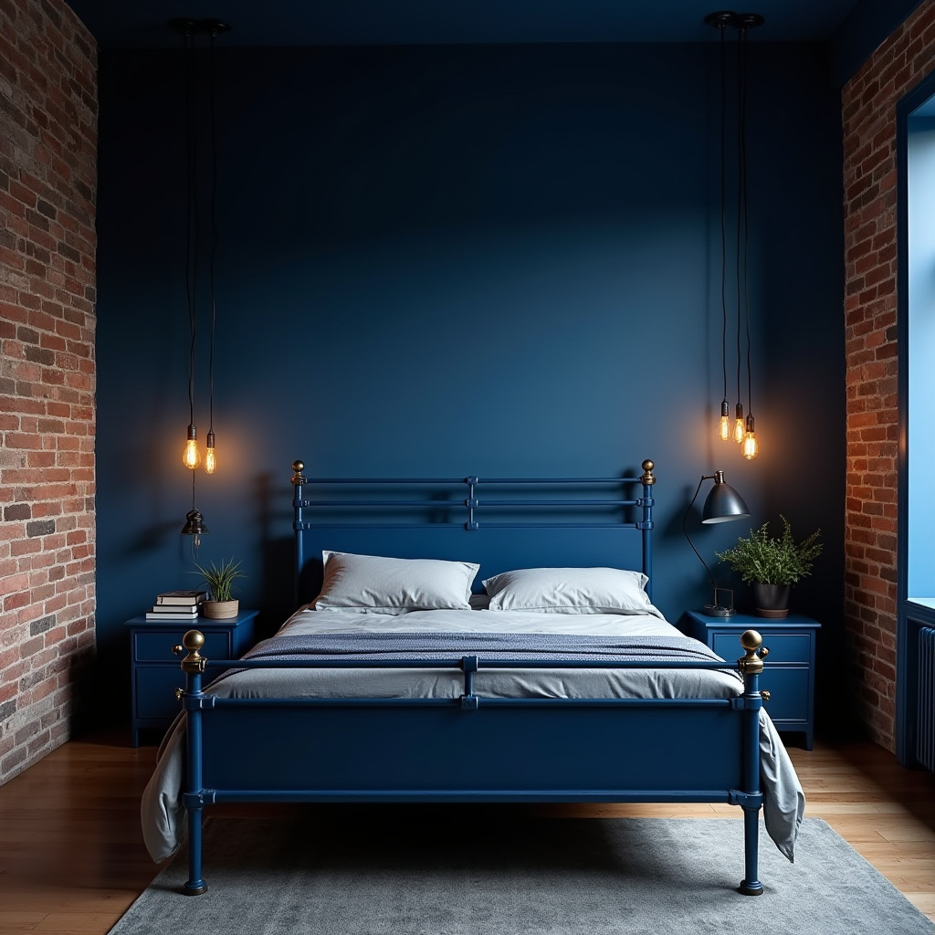 Deep Blue Bedroom 12