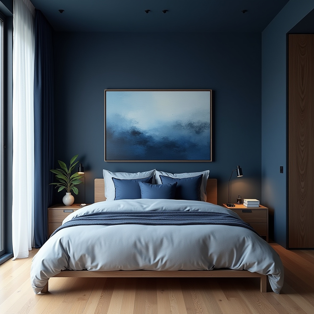 Deep Blue Bedroom 2