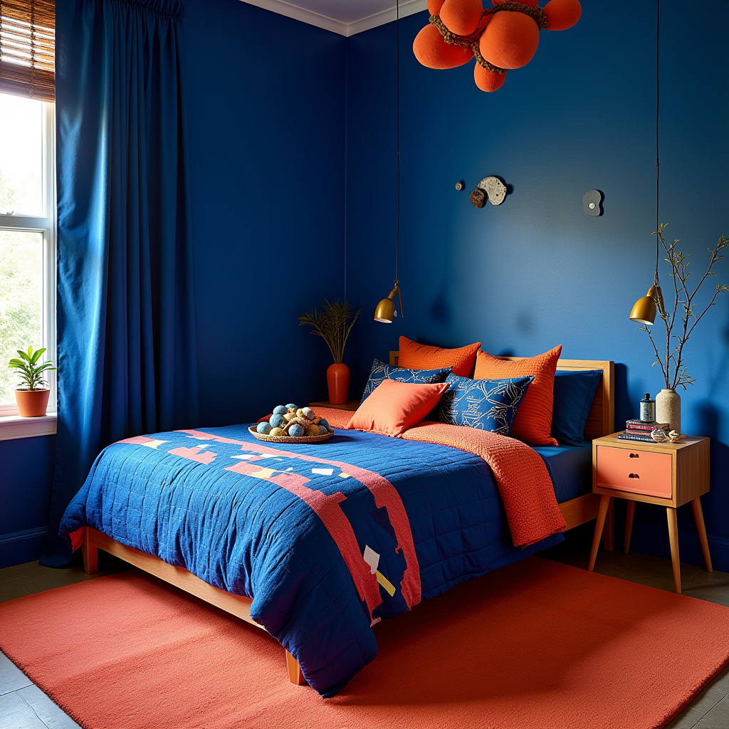 Deep Blue Bedroom 23