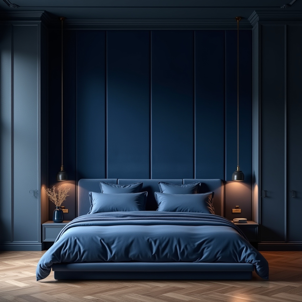 Deep Blue Bedroom 24