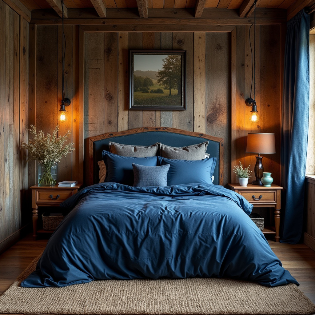 Deep Blue Bedroom 26