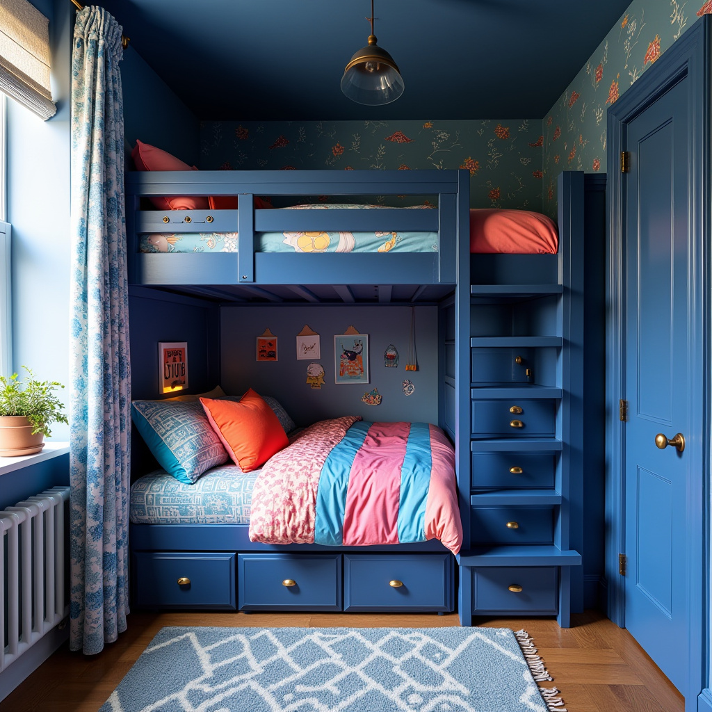 Deep Blue Bedroom 28