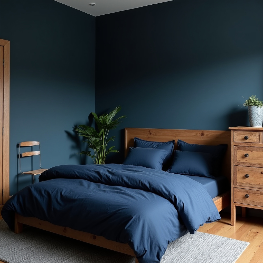Deep Blue Bedroom 29