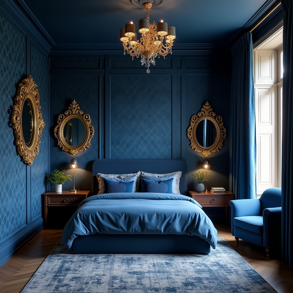 Deep Blue Bedroom 3