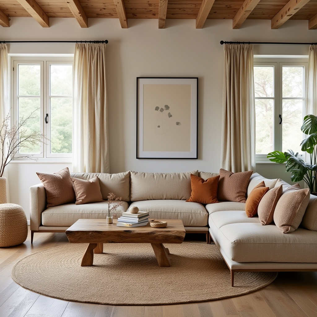 Earthy Modern Living Room 1