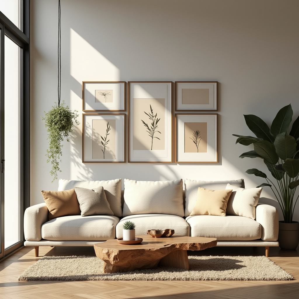 Earthy Modern Living Room 13