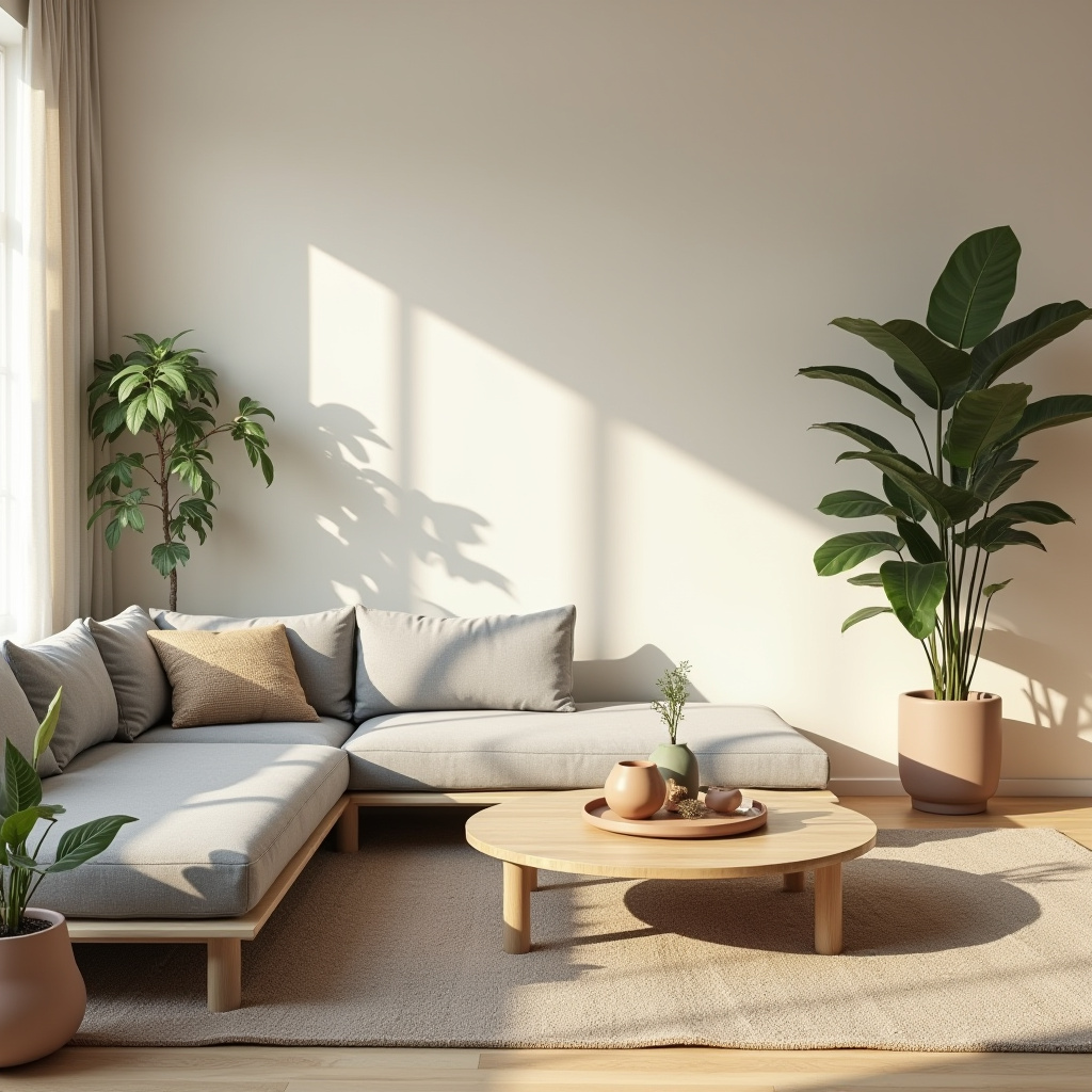 Earthy Modern Living Room 15