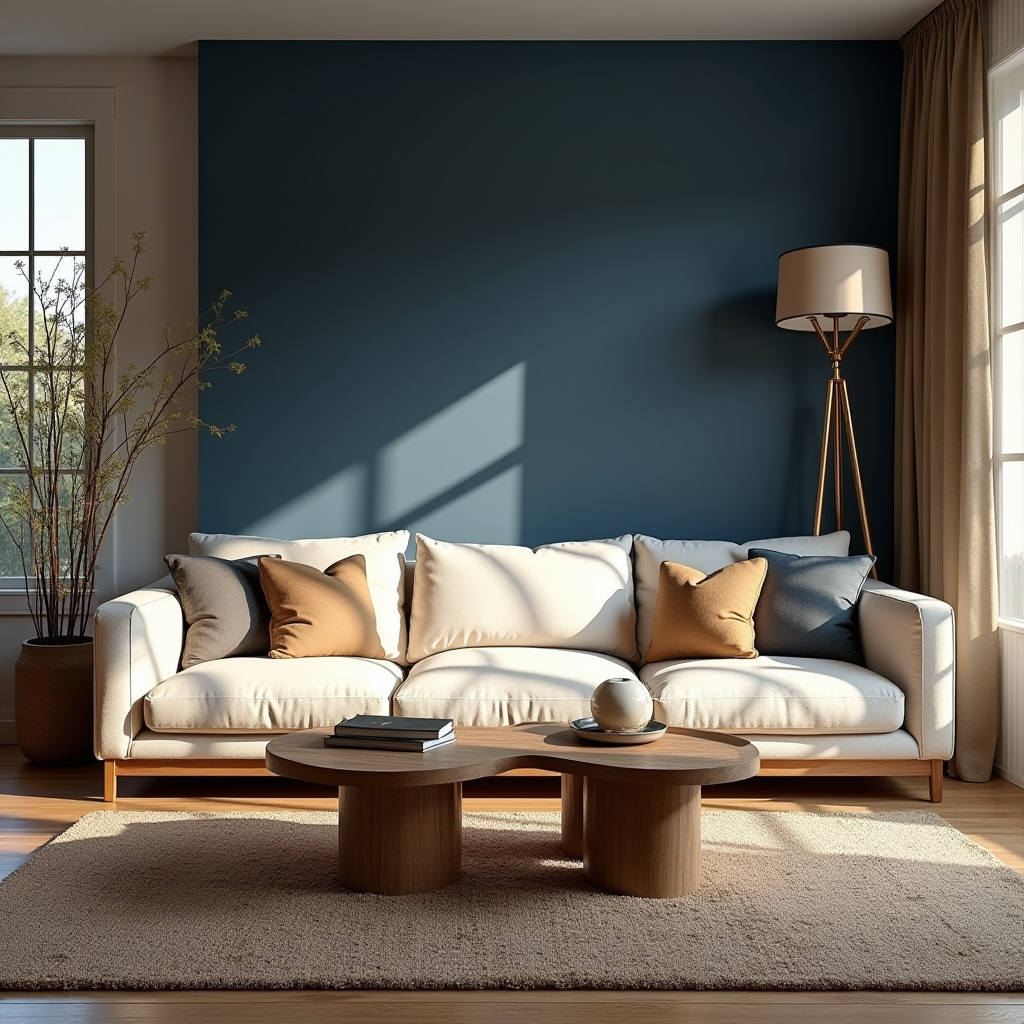 Earthy Modern Living Room 16