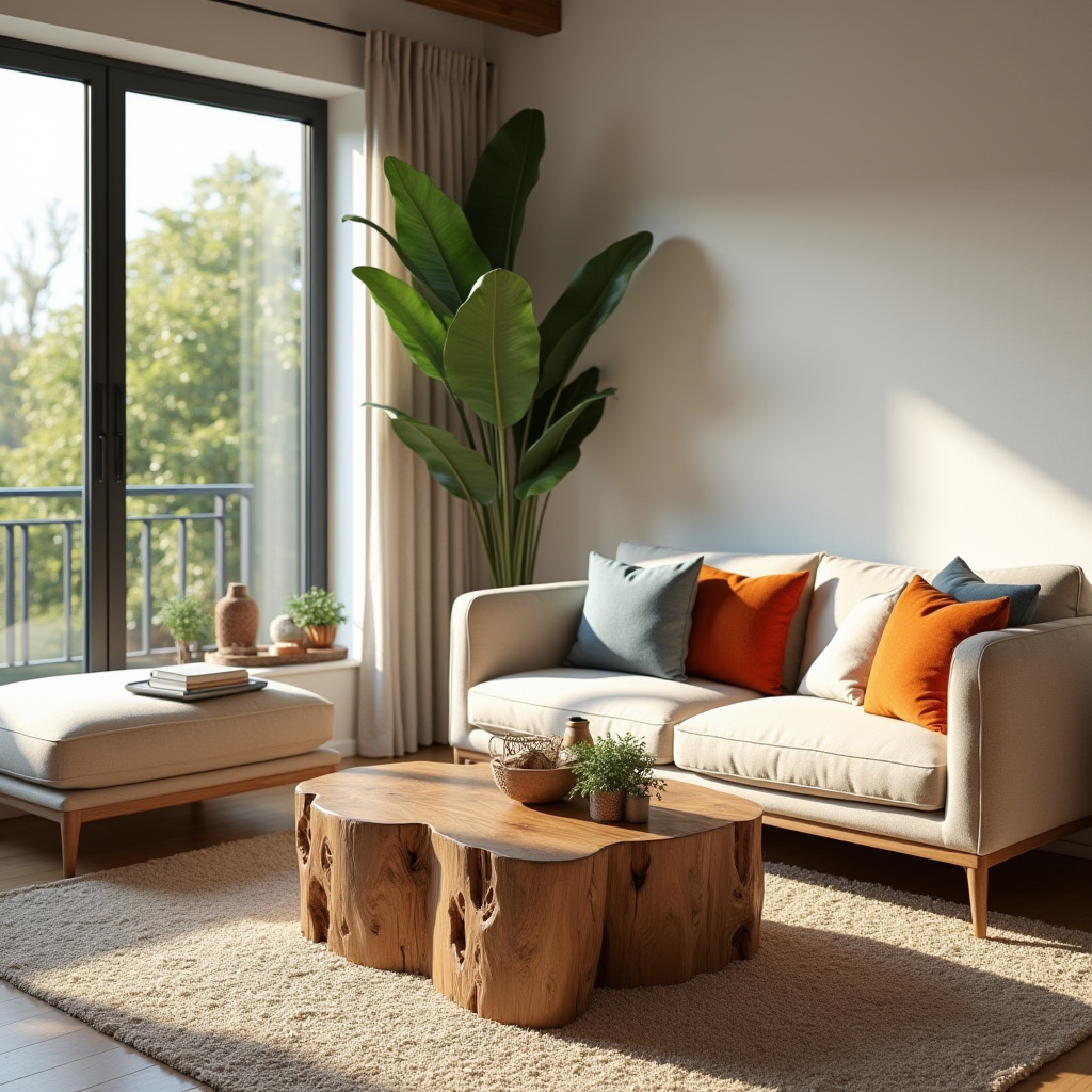 Earthy Modern Living Room 22