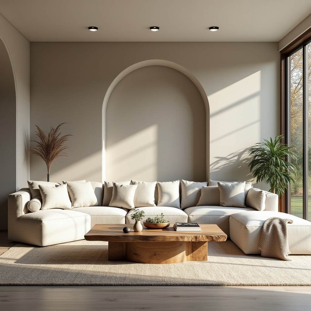 Earthy Modern Living Room 23