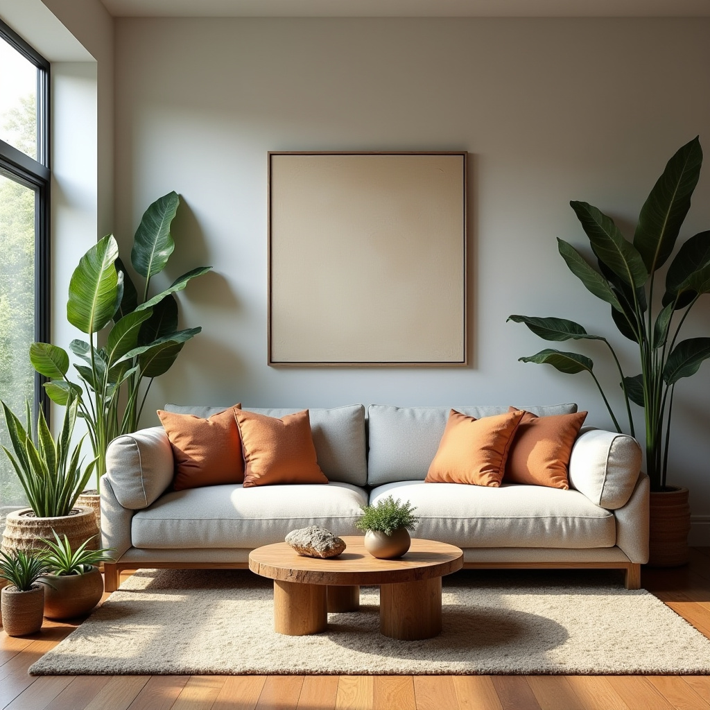 Earthy Modern Living Room 26