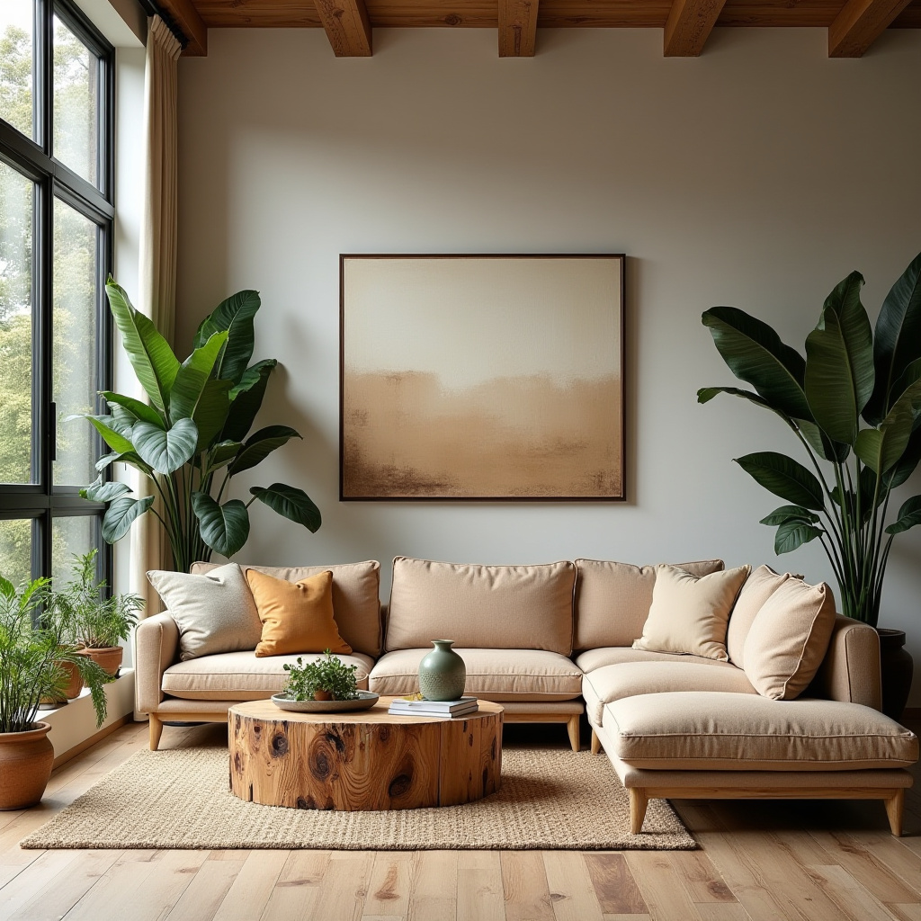 Earthy Modern Living Room 27