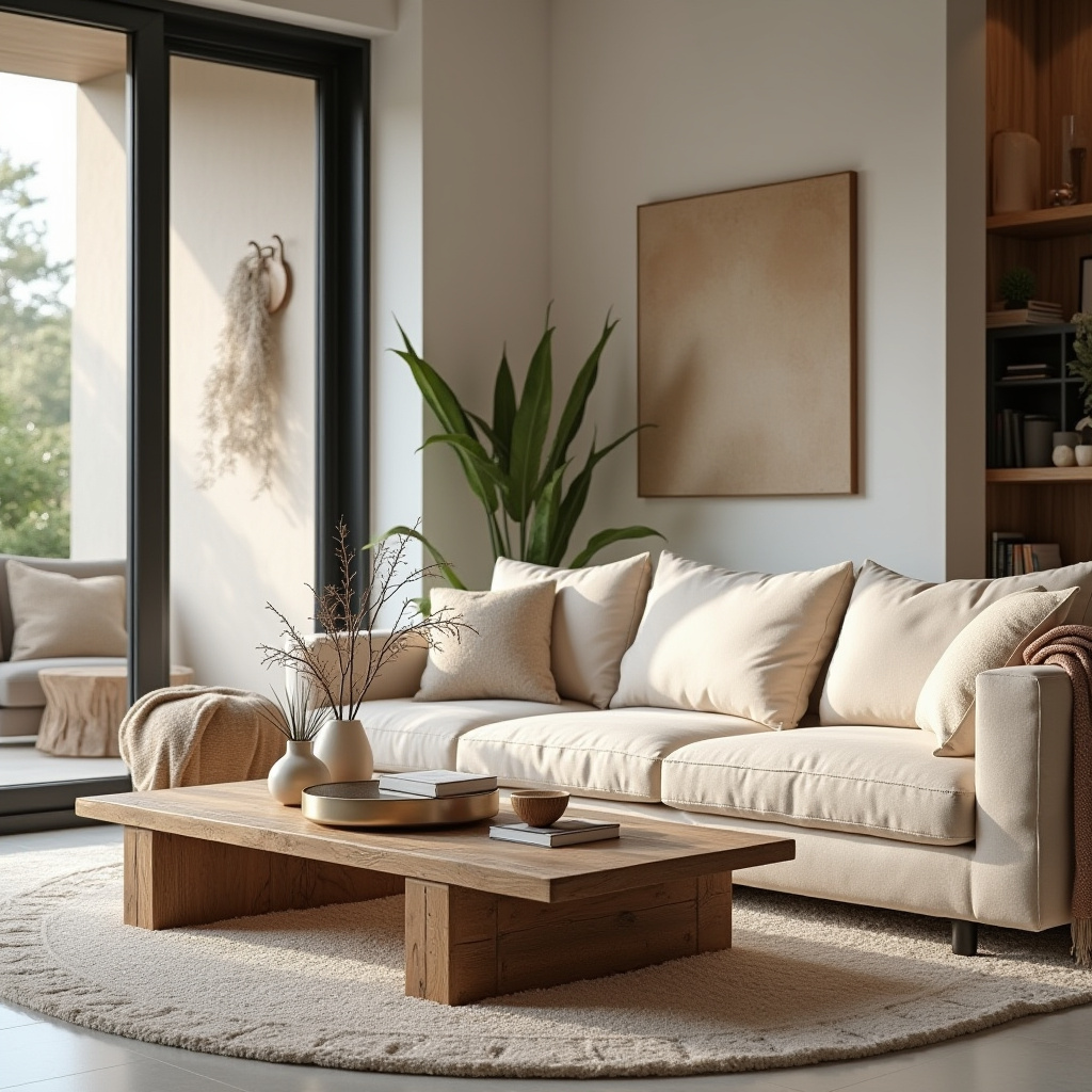 Earthy Modern Living Room 28