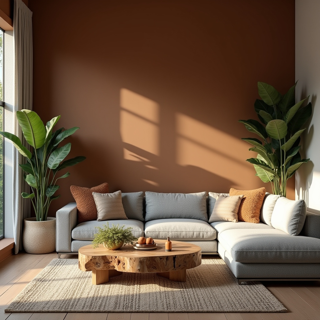 Earthy Modern Living Room 29