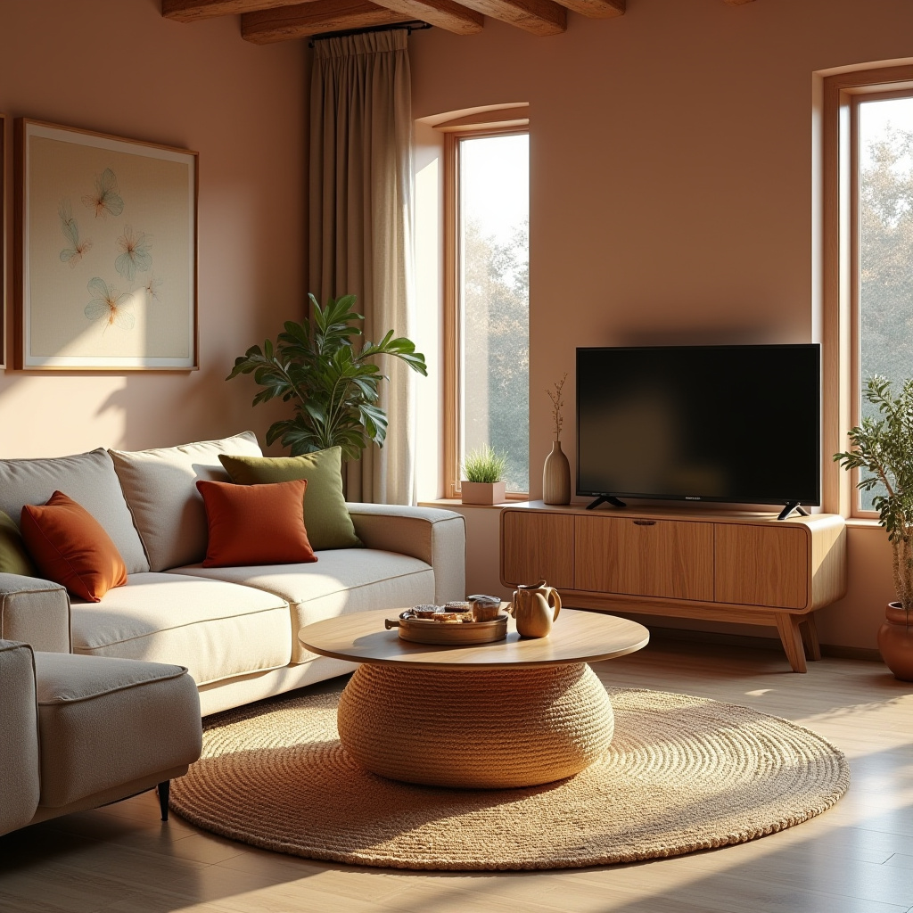 Earthy Modern Living Room 3