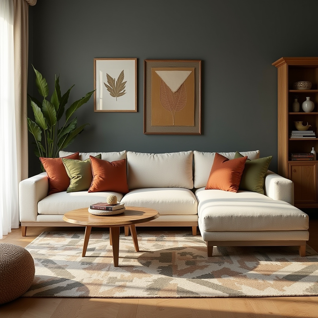 Earthy Modern Living Room 6