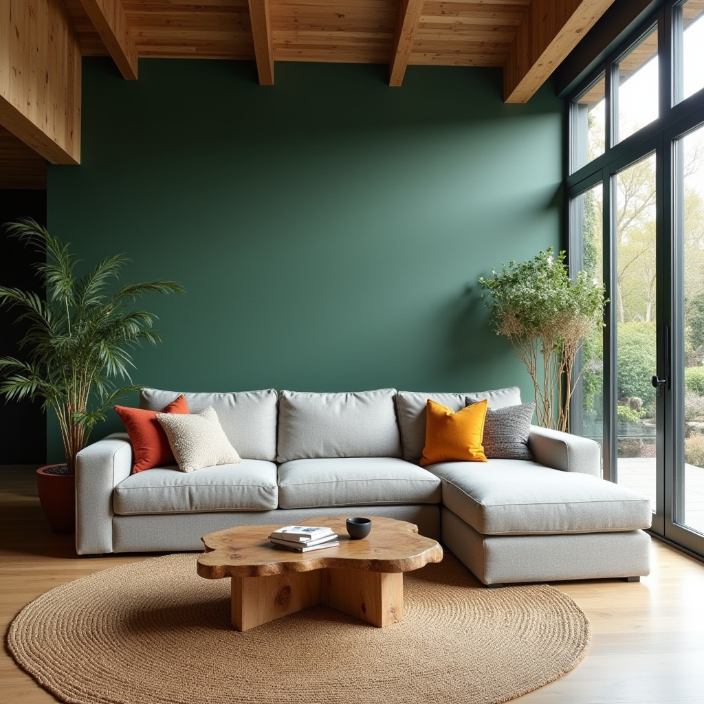 Earthy Modern Living Room 7
