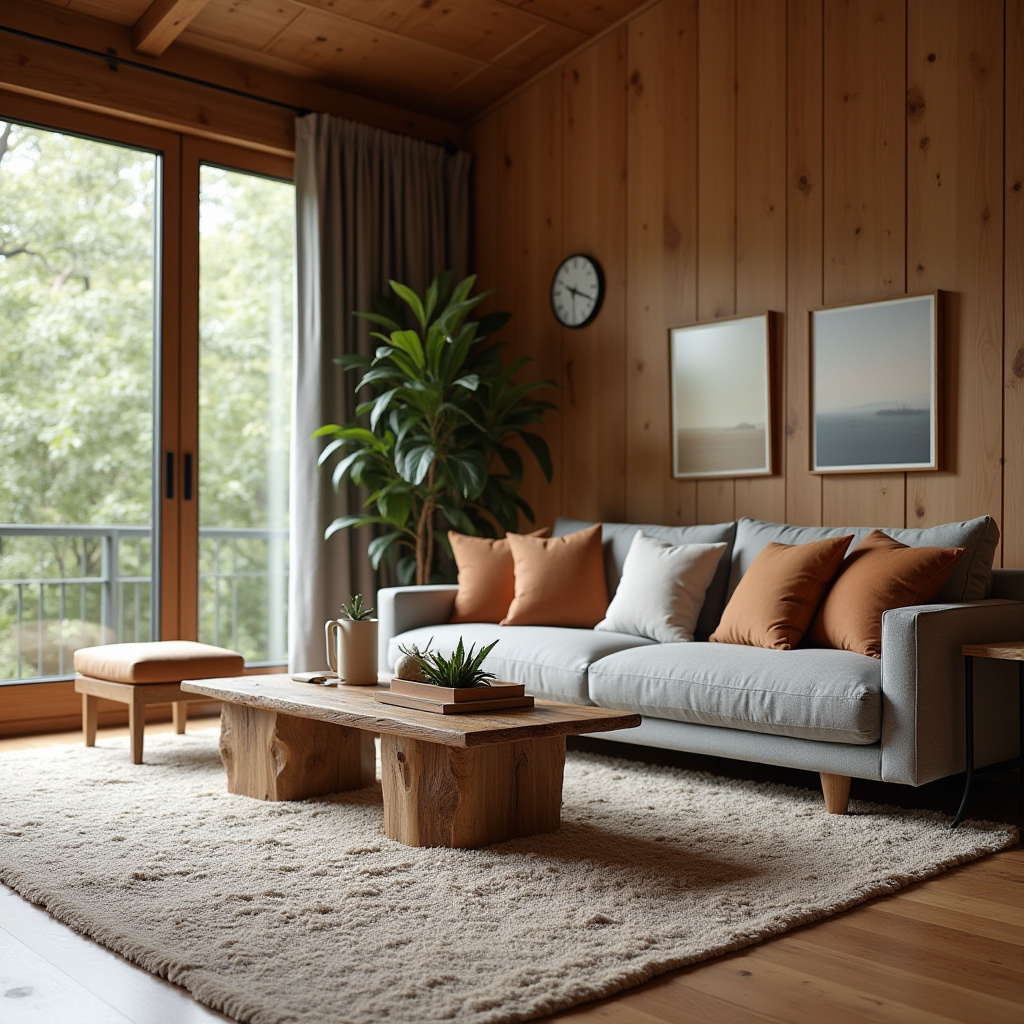 Earthy Modern Living Room 9