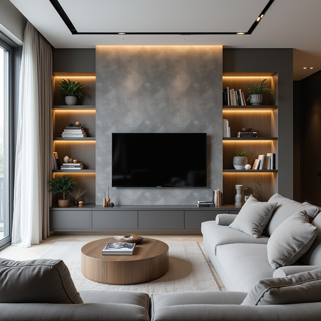 Elegant Tv Wall Design 20